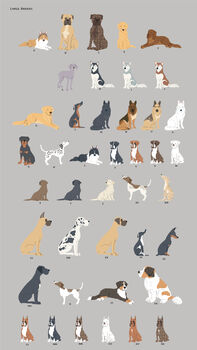 Choose The Breed Dog Note Cards With Envelopes, 6 of 9