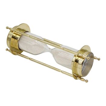 Personalised Dollond London Hourglass With Clock And Compass, 6 of 12