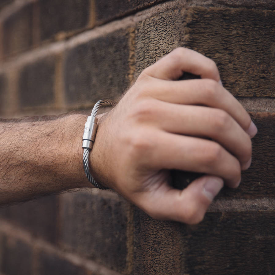 personalised stainless steel bracelet