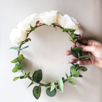 Rose And Eucalyptus Bridal Crown, 2 of 5