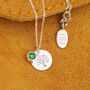 Personalised Silver Tree Of Life Birthstone Necklace, thumbnail 2 of 8