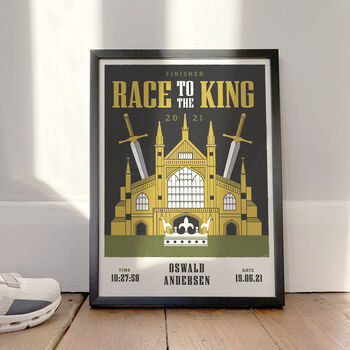 Personalised Race To The King Print, Unframed, 2 of 5