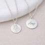 Tiny Personalised Sterling Silver St Christopher Pendant Necklace, thumbnail 2 of 5