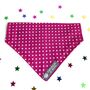 Dog bandana in red, blue, black or pink for girl or boys, thumbnail 6 of 9