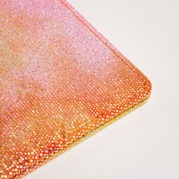 Disabled Blue Badge Parking Permit Wallet In Holographic Orange Pink, 9 of 9