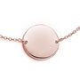 Personalised 18 K Rose Gold Plated Disc Chain Bracelet, thumbnail 4 of 5