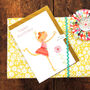 Ballet Dancer Birthday Card, thumbnail 4 of 4