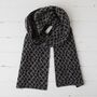 Leopard Lambswool Reversible Scarf, thumbnail 4 of 12