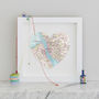Personalised Location Liverpool Map Heart Print, thumbnail 2 of 4