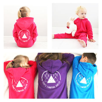 Personalised Children's Cosy Camping Onesie, 6 of 7