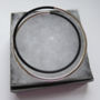 Double Silver And Black Bangle, thumbnail 4 of 4