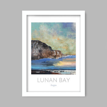 Lunan Bay Scottish Coastal Poster Print, 4 of 4