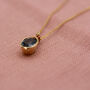 'Powerful' Montana Sapphire And Gold Pendant, thumbnail 2 of 5