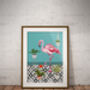 Flamingo Modern Print, thumbnail 2 of 3