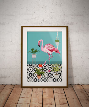 Flamingo Modern Print, 2 of 3