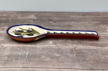 Olive Patterned Spoon Rest, 4 of 4
