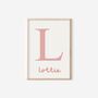 Personalised Sister Floral Print Set For Girls Bedroom, thumbnail 3 of 5