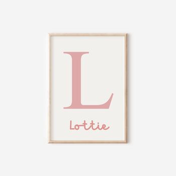 Personalised Sister Floral Print Set For Girls Bedroom, 3 of 5