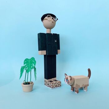Personalised Wooden People Factory Model, 7 of 9