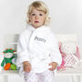 Personalised White Baby Gown And White Blanket Gift Set, thumbnail 4 of 12