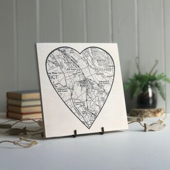 Customised Heart Shaped Map Print, 3 of 10