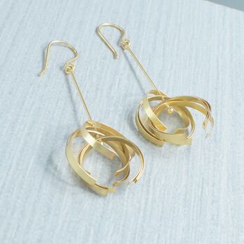 Sterling Silver Gaia Earrings, 3 of 5