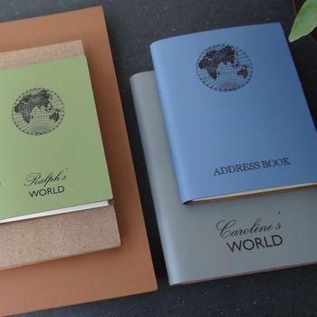 World Personalised Leather Diary Journal, 6 of 9