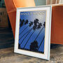 Personalised Hollywood Vintage Style Travel Print, thumbnail 1 of 5