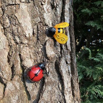 Ladybird And Bumble Bee Garden Wall Ornament, 3 of 7