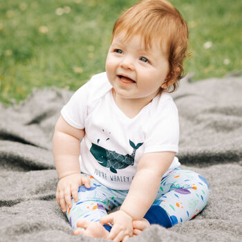 Organic 'You're Whaley Cute' Baby T Shirt, 5 of 5