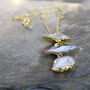 Geode And Diamond Statement Necklace, thumbnail 2 of 7