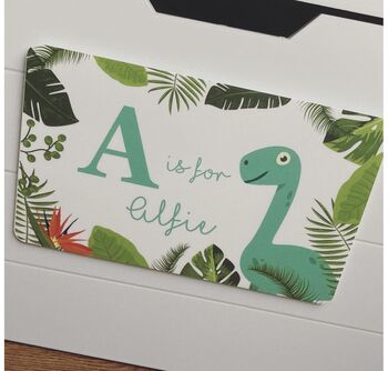Personalised Acrylic Dinosaur Themed Door Sign, 3 of 3