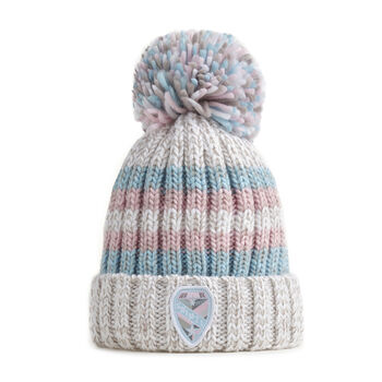 Winter Pastels Reflective Super Bobble Hat, 2 of 9