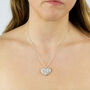 Personalised Floral Heart Locket In Sterling Silver, thumbnail 2 of 9
