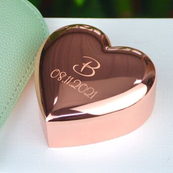 Personalised New Baby Heart Trinket Box, 5 of 8
