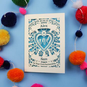 Personalised Civil Partnership Card, 7 of 7