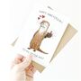 'To My Otter Half' Otter Anniversary Card, thumbnail 4 of 5