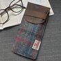 Personalised Harris Tweed And Leather Glasses Case, thumbnail 7 of 10