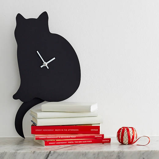 Cat Clock With Wagging Tail, 1 of 3