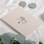 Personalised Baby Shower Linen Guest Book, thumbnail 1 of 9