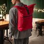 Personalised Recycled Roll Top Backpack, thumbnail 1 of 12