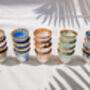 Set Of Four Ceramic Single Espresso Cups, thumbnail 8 of 12