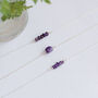 Sterling Silver Amethyst Gemstone Necklace, thumbnail 3 of 6