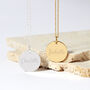 Personalised Name Silver Plated Disc Necklace, thumbnail 4 of 12