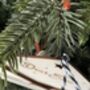 Personalised Wooden Letter To Santa, Tree Decoration, thumbnail 3 of 4