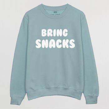 Bring Snacks Women's Slogan Sweatshirt, 3 of 3
