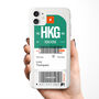 Personalised Hong Kong Ticket Design Clear Phone Case, thumbnail 1 of 5