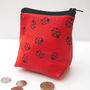 Ladybird Leather Pouch Purse, thumbnail 2 of 7