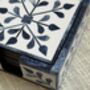 Set Of Six Wood Inlay Coasters With Case Host Gift, thumbnail 10 of 12