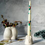 Festive Hand Painted Taper Candles, thumbnail 3 of 5